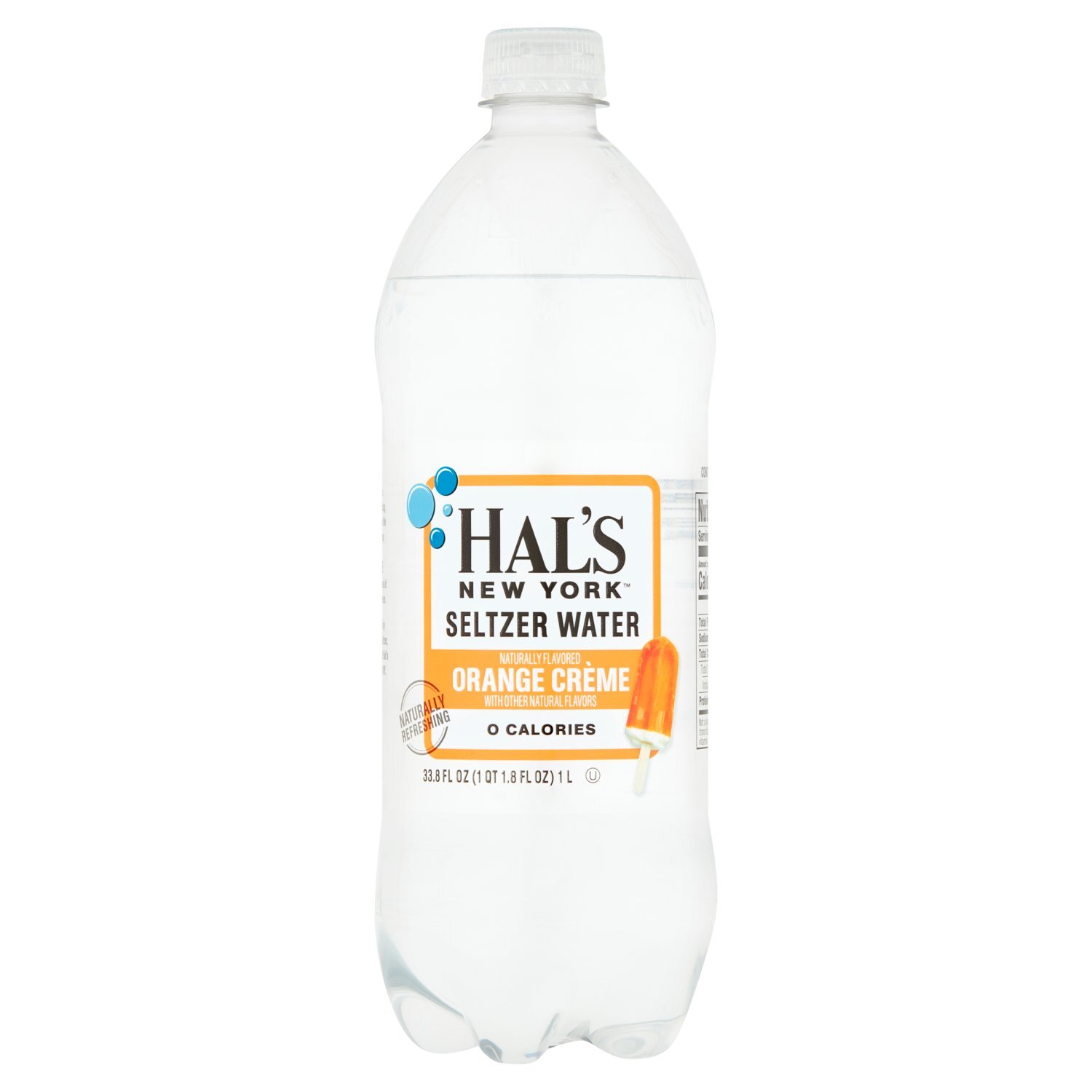 Hal's New York Orange Crème Seltzer Water, 33.8 fl oz - Fairway