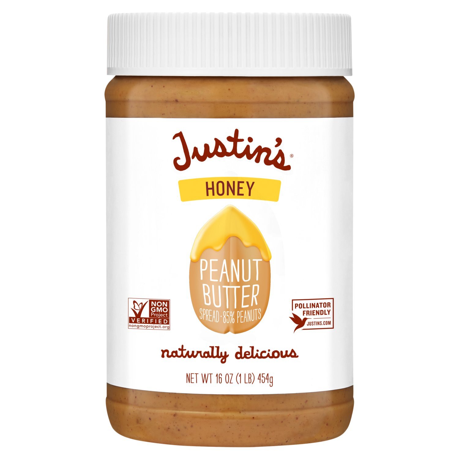 Justin's Honey Peanut Butter Spread, 16 oz Image 1 of 7