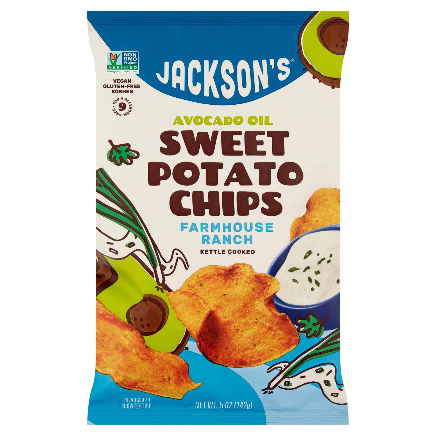 Jackson's Avocado Oil Farmhouse Ranch Kettle Cooked Sweet Potato