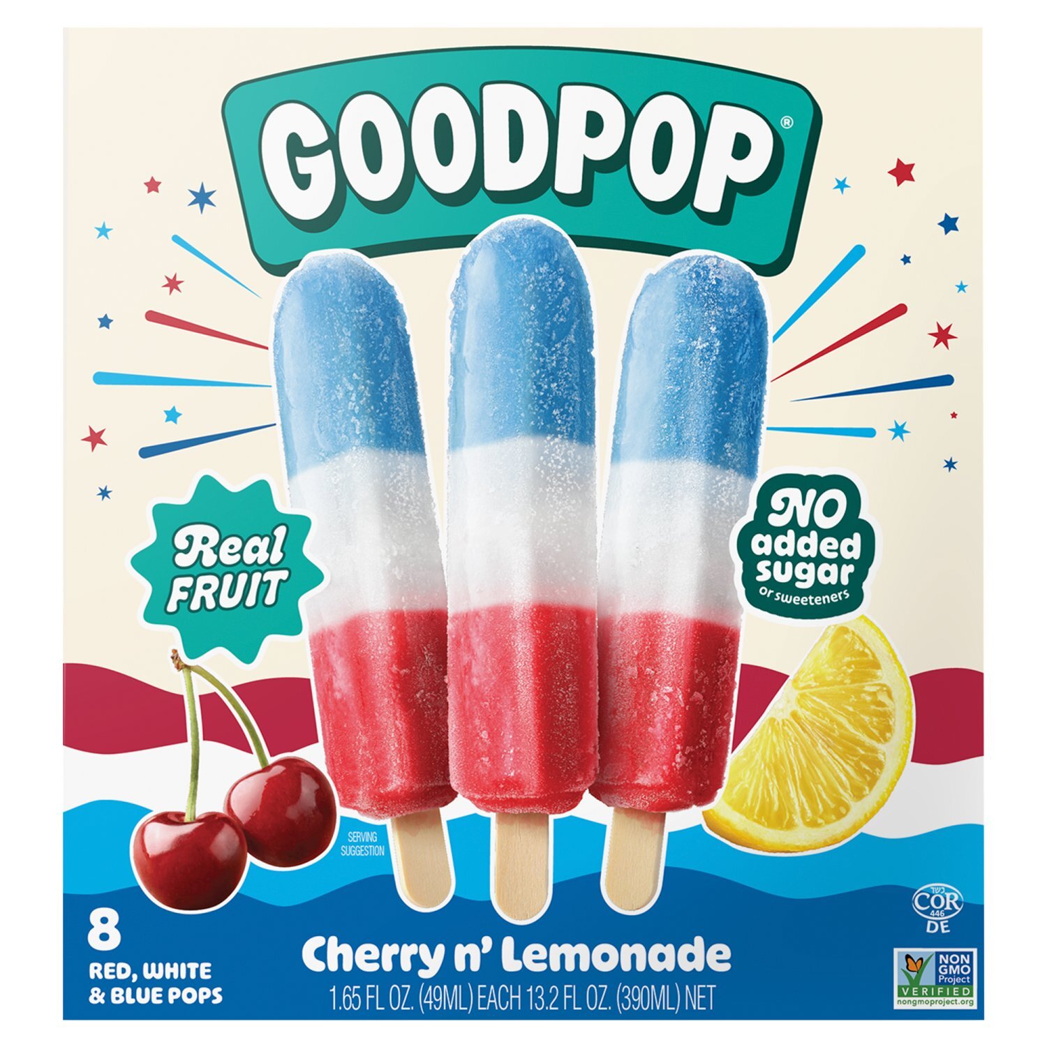 さくらいはじめ　リソグラフ ２枚セットed30 サイン入り　POPGENIC GoodPop Cherry n' Lemonade Red, White & Blue Pops, 1.65 fl oz, 8