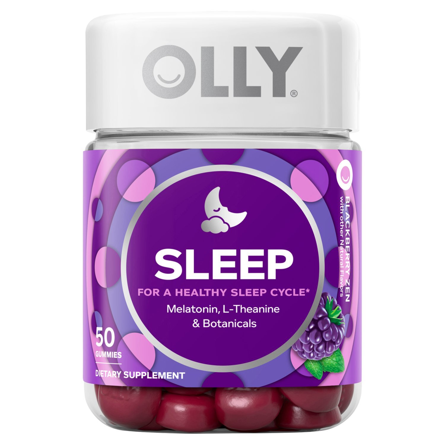 Natumi☆RILY Olly Sleep Blackberry Zen Dietary Supplement, 50 count - Fairway