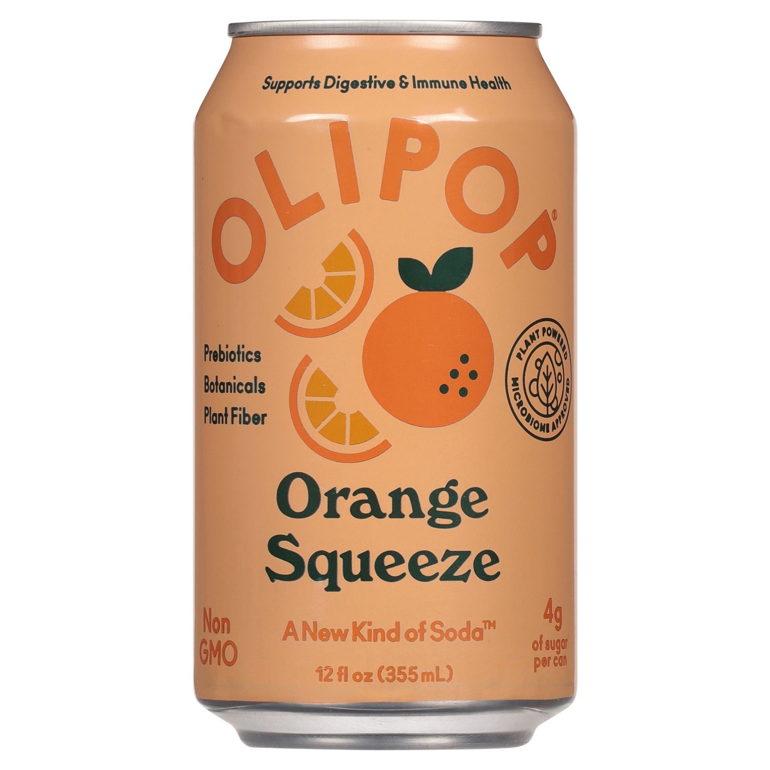 Olipop Orange Squeeze Soda, 12 fl oz - Fairway