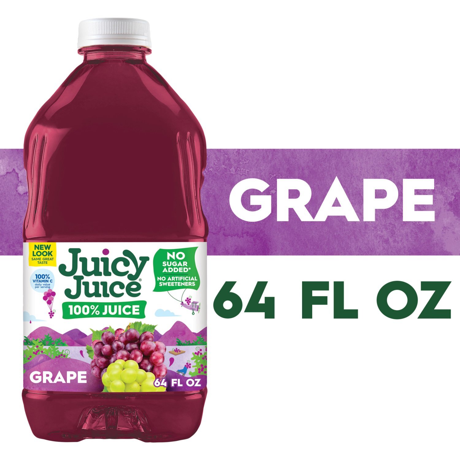 Juicy Juice Grape 100% Juice, 64 fl oz - Price Rite