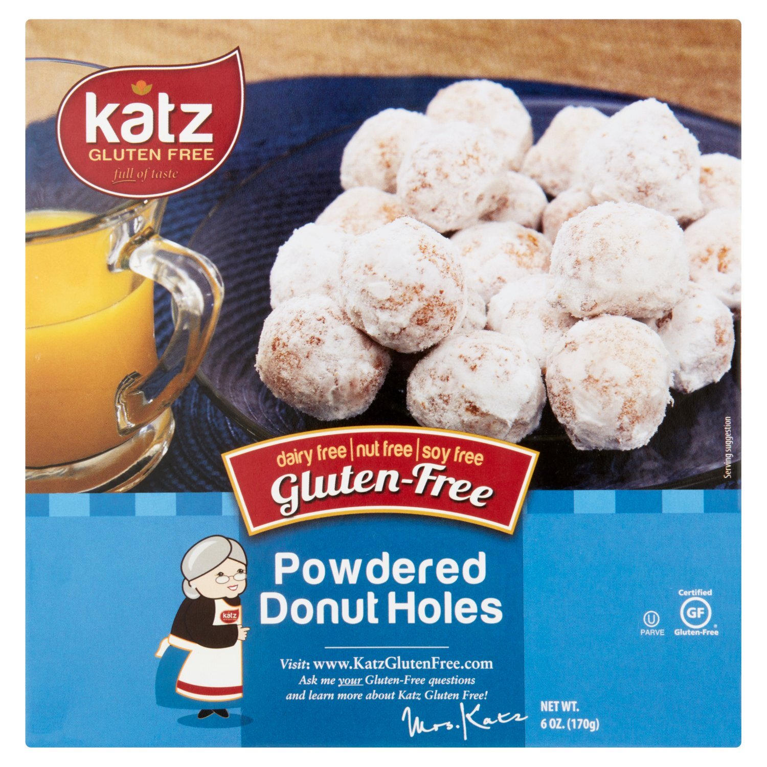 Katz Gluten-Free Powdered Donut Holes, 6 oz Image 1 of 5