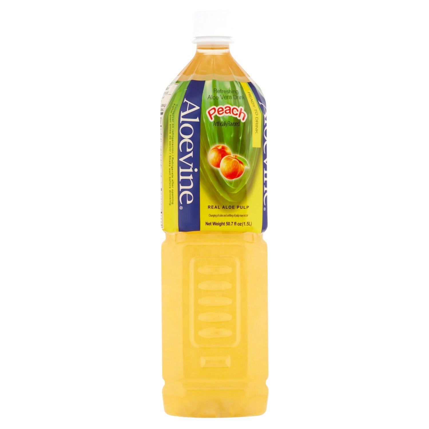 Aloevine Peach Refreshing Aloe Vera Drink, 50.7 fl oz - Price Rite