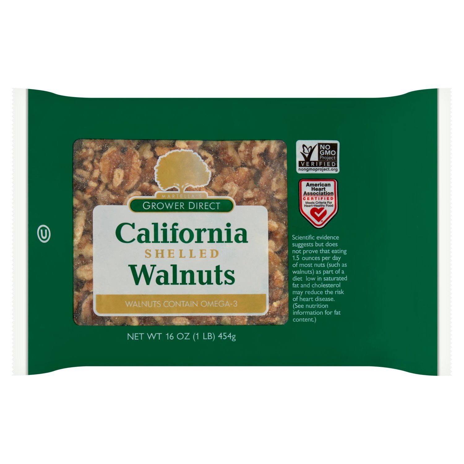 Martella's Grower Direct California Shelled Walnuts, 16 oz Image 1 of 6