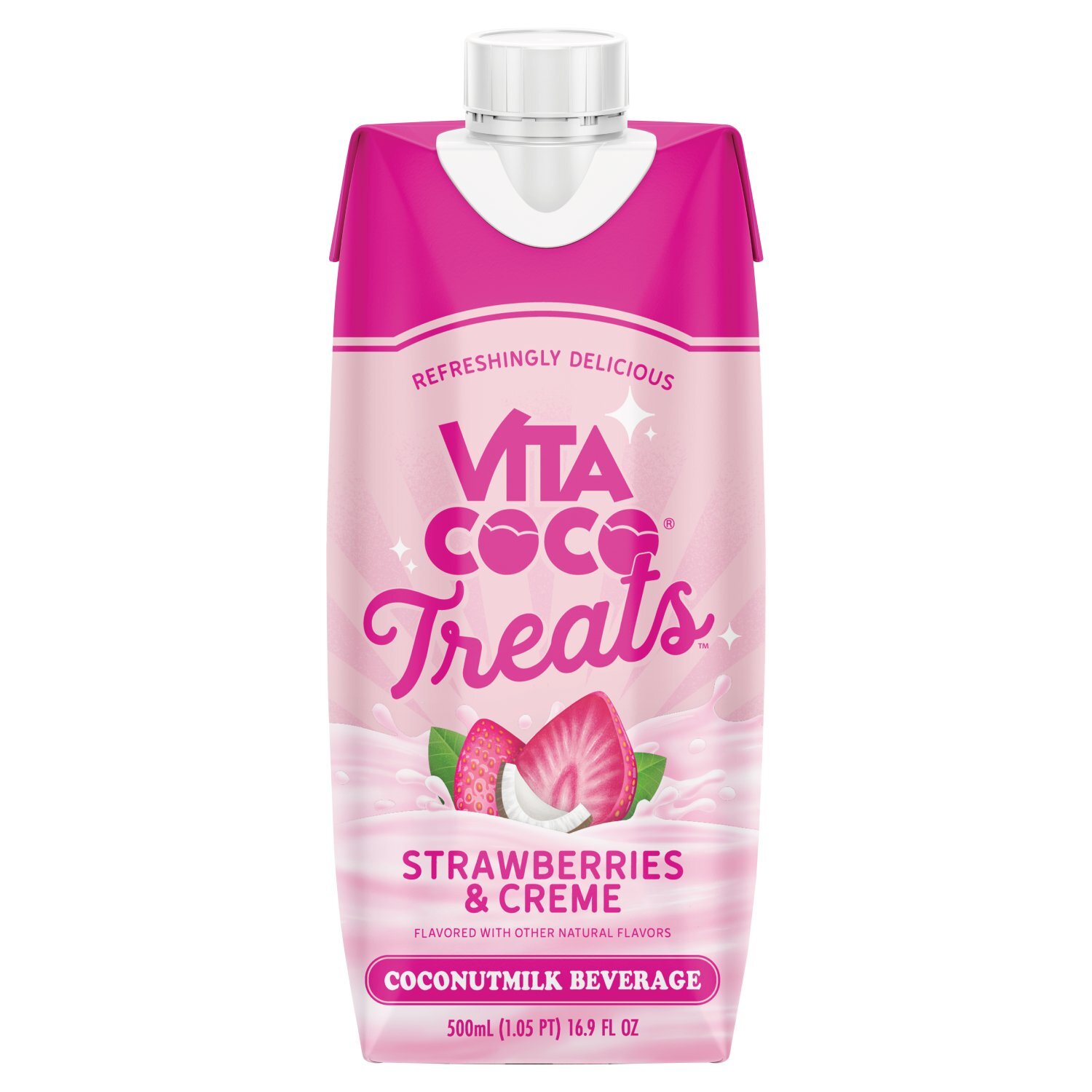 Vita Coco Treats Strawberries & Creme Coconutmilk Beverage, 16.9